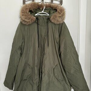 Old Navy XL Army Green Winter Puffer Coat